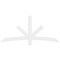 Ekena Millwork Alberta Architectural Grade PVC Gable Bracket, 72"W x 33"H x 2"D x 4"F, 11/12 Pitch GBP072X33X0204ALB00 - alternate 2
